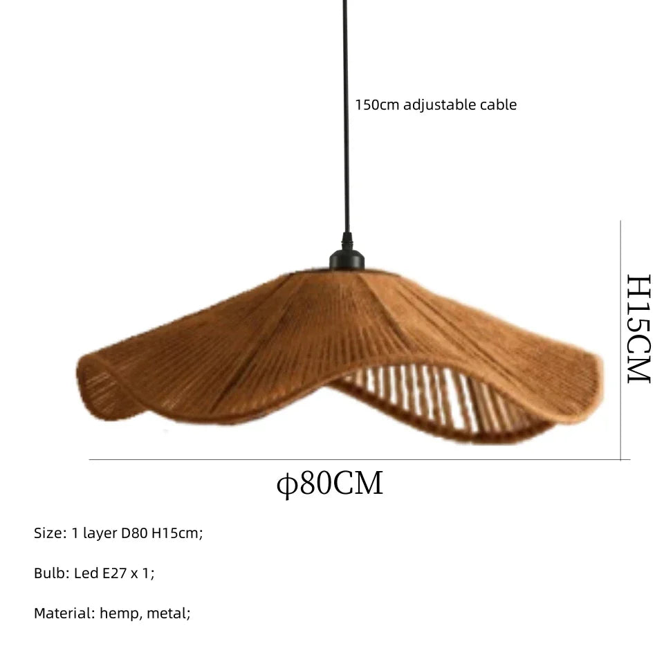 Hemp Knit Pendant Light