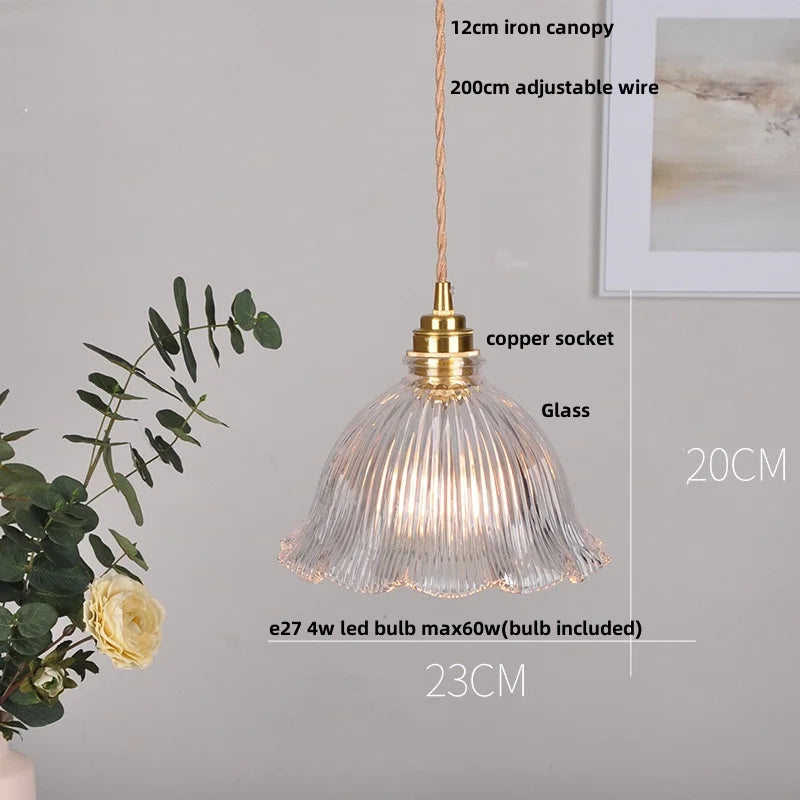 DecorBites™ Glass Knob Switch LED Pendant Light - Nordic Modern Adjustable Hanging Lamp