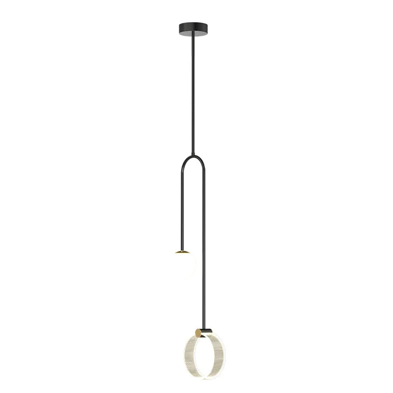 DecorBites™ Gold Luxury LED Pendant Light for Living Room, Bedroom, and Restaurant