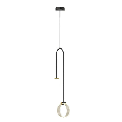 DecorBites™ Gold Luxury LED Pendant Light for Living Room, Bedroom, and Restaurant