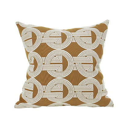 DecorBites™ Geometric Jacquard Cushion Cover | Modern Light Luxury Pillowcase | Decorative Home Accent