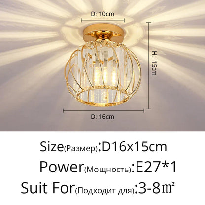 DecorBites™ Crystal Glass Nordic LED Chandelier for Modern Indoor Lighting