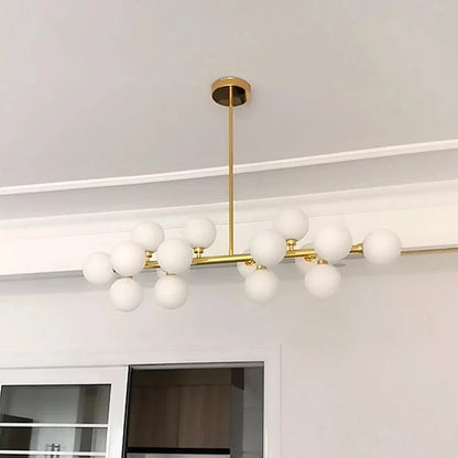 DecorBites™ Glass Ball LED Chandelier Pendant Lamp, Modern Round Design for Home Decor Lighting