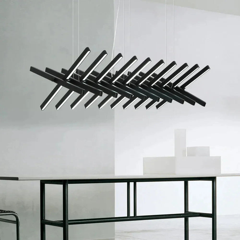 Brushed Metal LED Chandelier