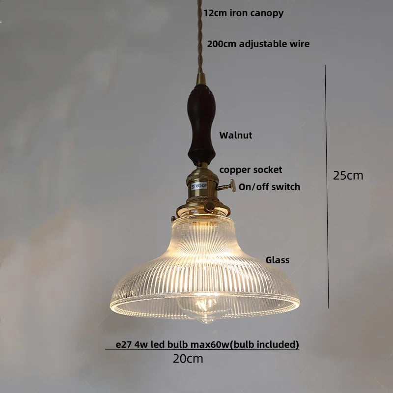 Green Glass LED Pendant