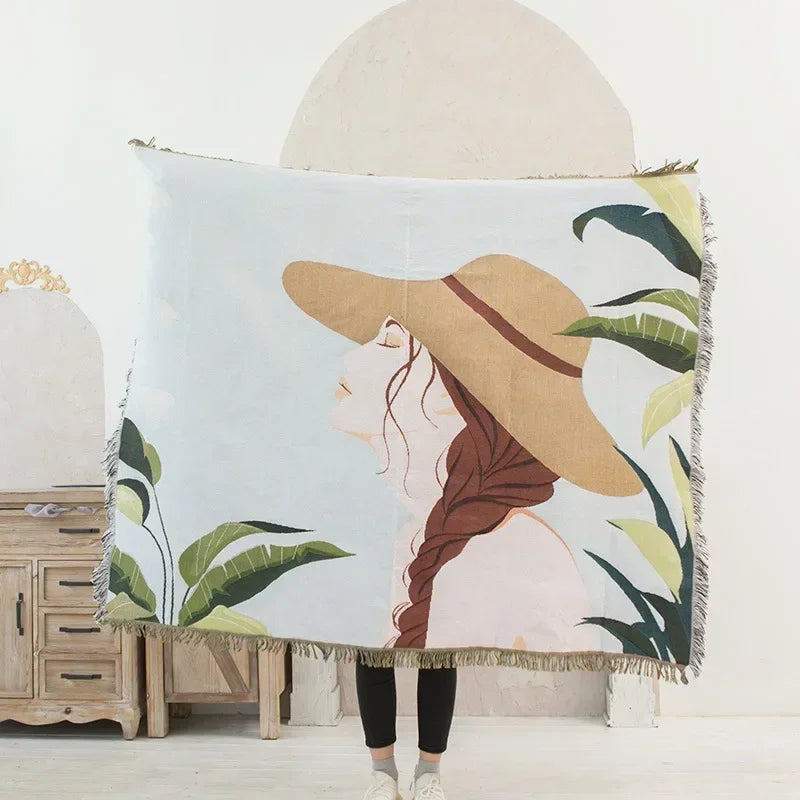 Gothic Cotton Tapestry Blanket