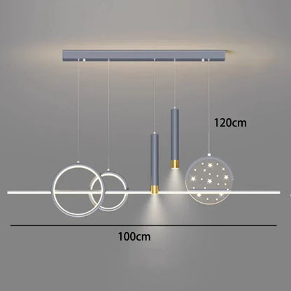 DecorBites™ LED Pendant Chandeliers for Modern Living and Dining Rooms