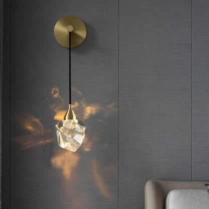 DecorBites™ Crystal Nordic LED Wall Sconce Modern Golden Light Fixture for Living Room