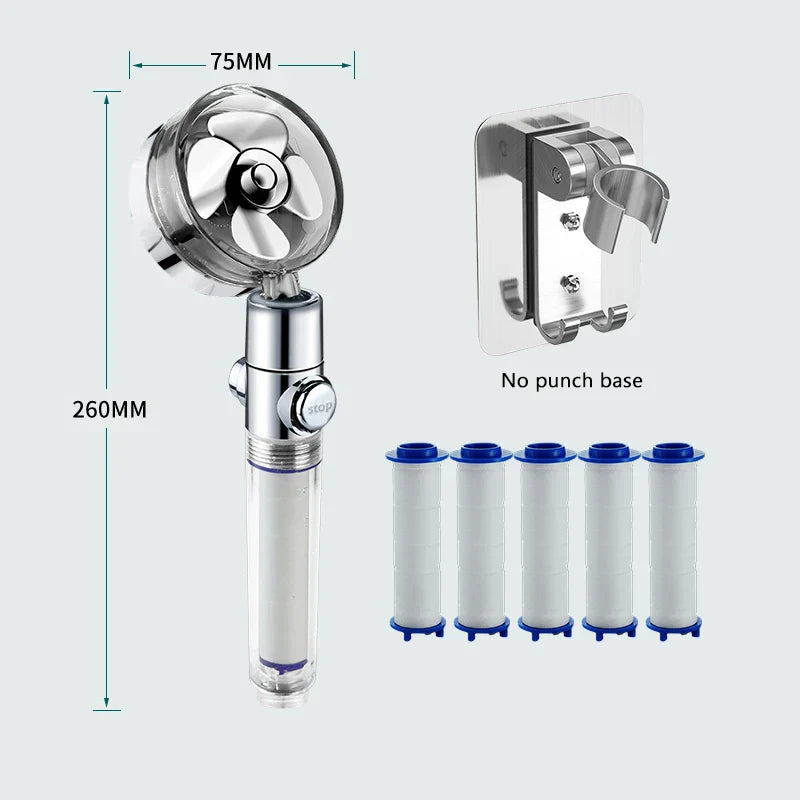 Brushed Nickel Filter Shower