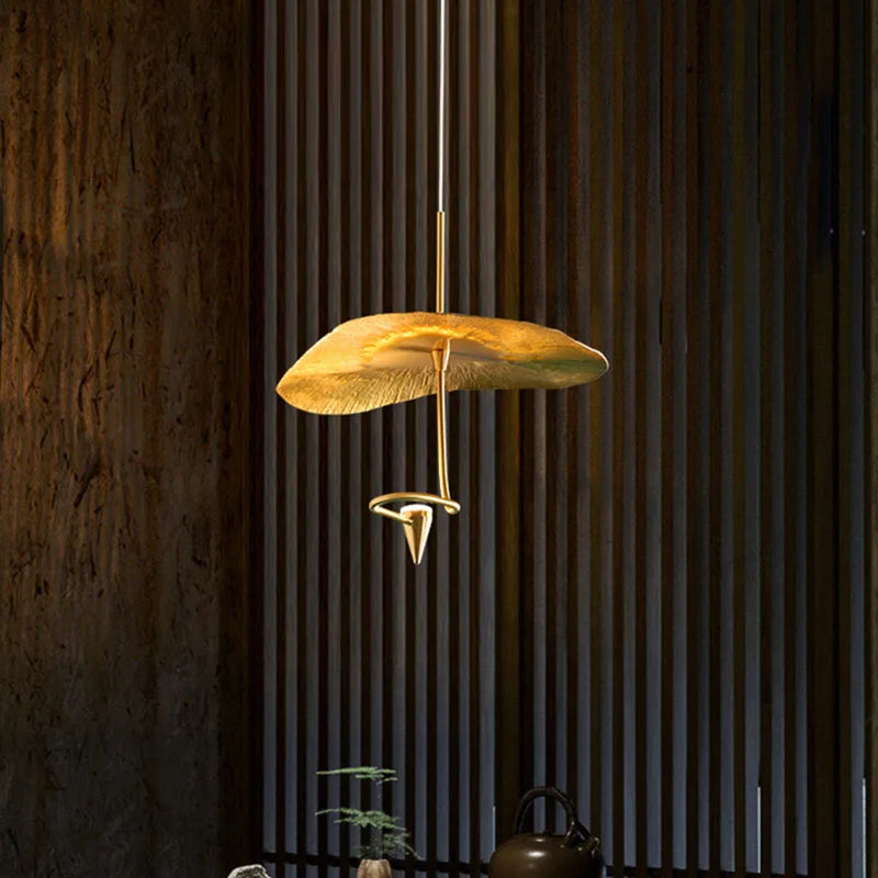 Copper LED Dining Chandelier 35cm Diameter