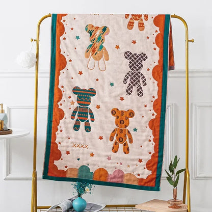 DecorBites™ Cotton Gauze Bath Towels - Soft & Quick-Dry Towel for Adults