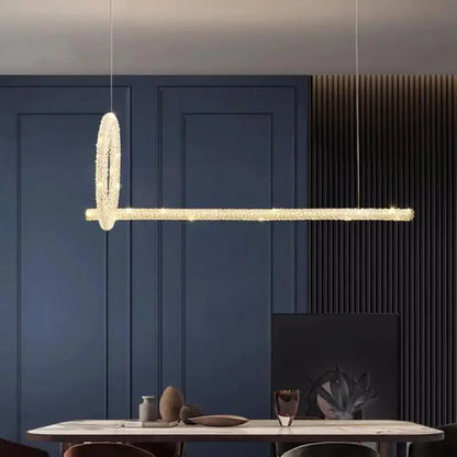 DecorBites™ Crystals Pendant Lights: Modern Dimmable Chandelier for Luxury Living Room, Dining, Bedroom