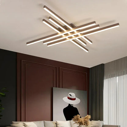 DecorBites™ Gold Black Acrylic LED Chandeliers: Elegant Indoor Lighting for Bedroom, Dining, Living Room