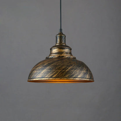 Retro Industrial Color Block Aluminum Pendant Light