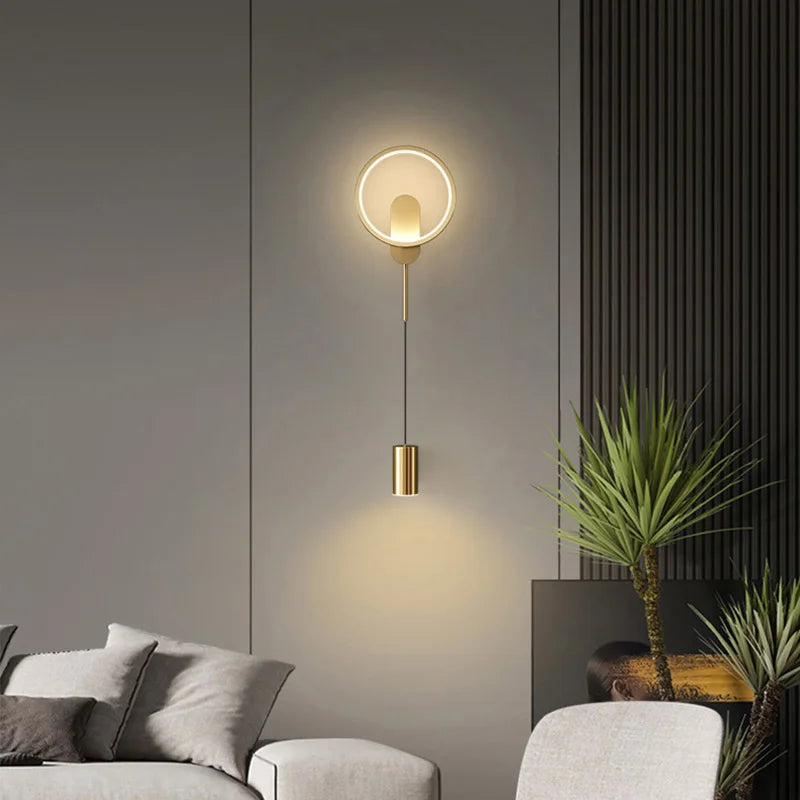 DecorBites™ Gold LED Wall Light 24W Modern Nordic Wall Lamp for Home Decor