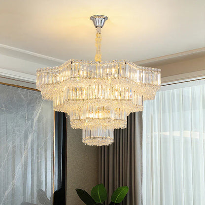 DecorBites™ Light Crystal Chandelier: European Style for Living, Dining & Study Rooms