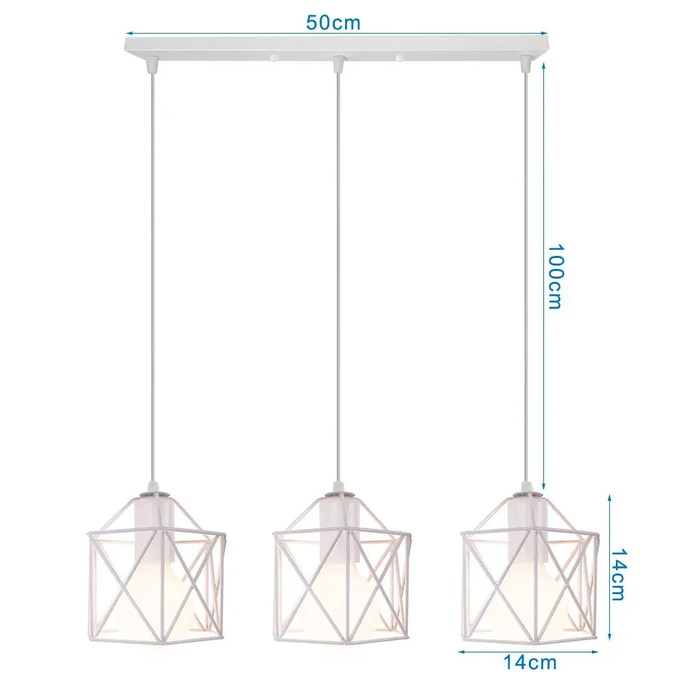 DecorBites™ Industrial Wood Pendant Chandelier for Dinning Living Room Kitchen LED Fixture