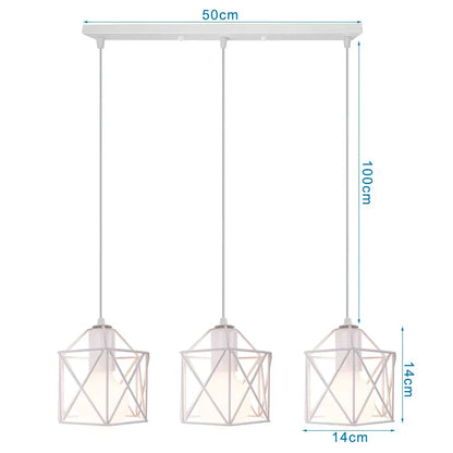 DecorBites™ Industrial Wood Pendant Chandelier for Dinning Living Room Kitchen LED Fixture