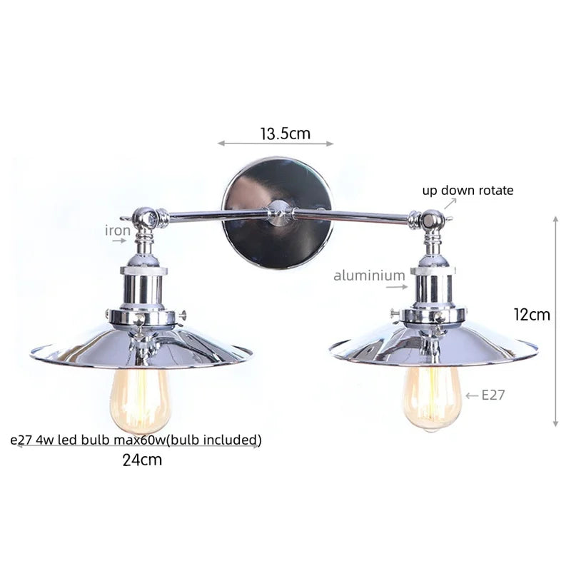 Dual Head LED Wall Lamp