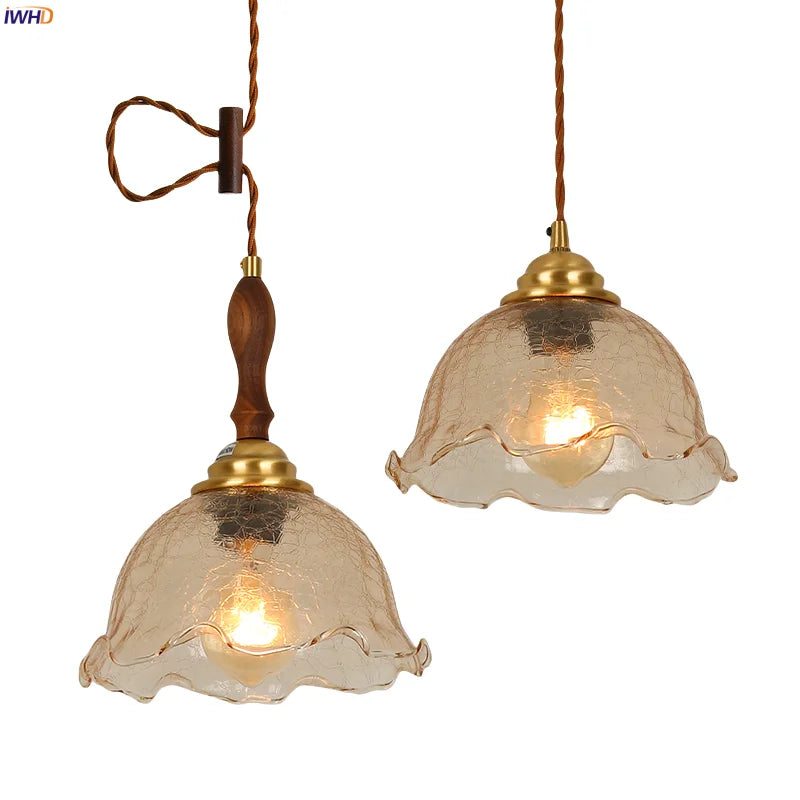 DecorBites™ Cracked Glass LED Pendant Lights for Home Decor, Restaurant, Living Room, Kitchen
