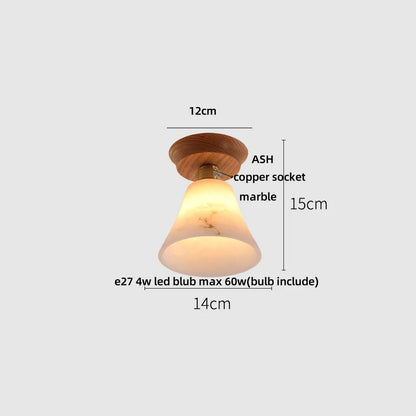 DecorBites™ Clear Glass LED Ceiling Light, Modern Nordic Bedroom Decor Ceiling Lamp
