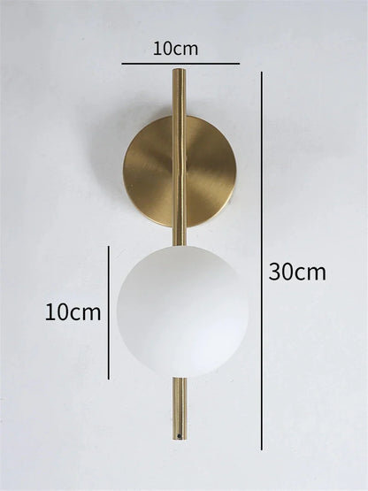 DecorBites™ Glass Ball LED Wall Light: Modern Indoor Bedroom Lamp for Home Decor
