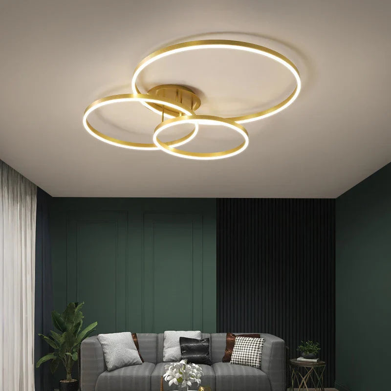 Golden Acrylic Ceiling Light