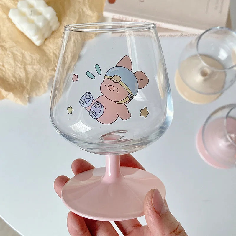 Glass Rabbit Juice Goblet