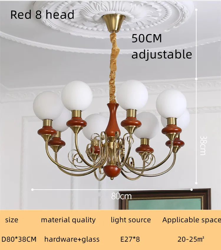 DecorBites™ Cream Style LED Chandelier for Bedroom, Living Room, Dining Room