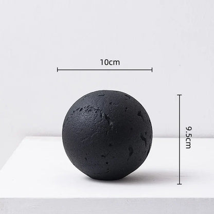 DecorBites™ Geometric Spherical Ceramic Ornaments Moon Home Decoration Accessory