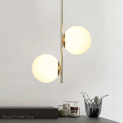 DecorBites™ Glass Ball LED Pendant Light for Modern Living Spaces