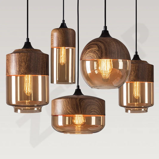 DecorBites™ LED Pendant Light Glass Indoor