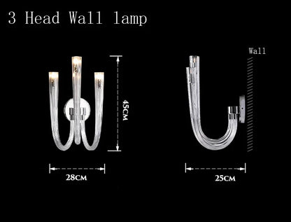 DecorBites™ Glass Chandelier LED Hanging Light for Living Room Bedroom Dining Room - 2024 Collection.