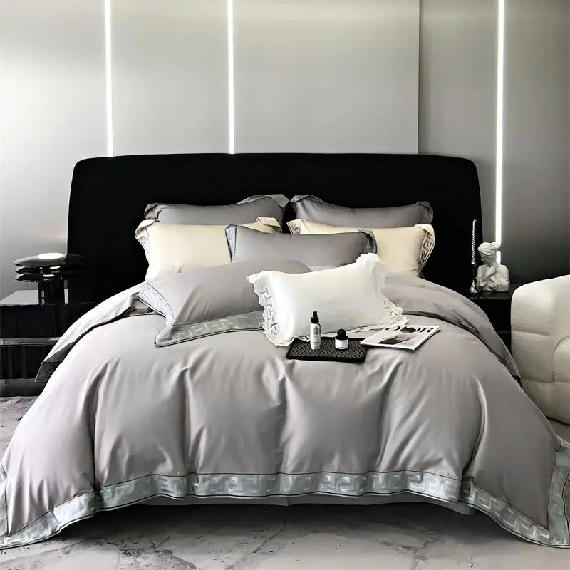 Gold Embroidery Duvet Set