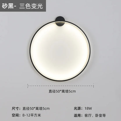 DecorBites™ LED Wall Circle Lights for Bedroom Living Room Aisle Stairway