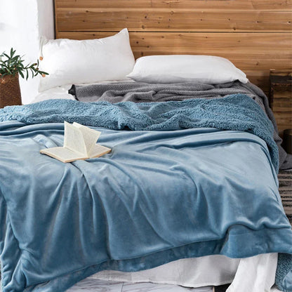 DecorBites™ Cozy Plush Blanket: Soft, Warm, Lightweight for Bedroom & Sofa All Seasons