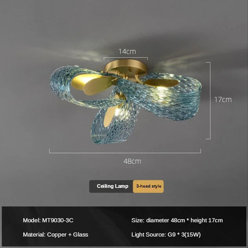 Copper Leaf LED Chandelier