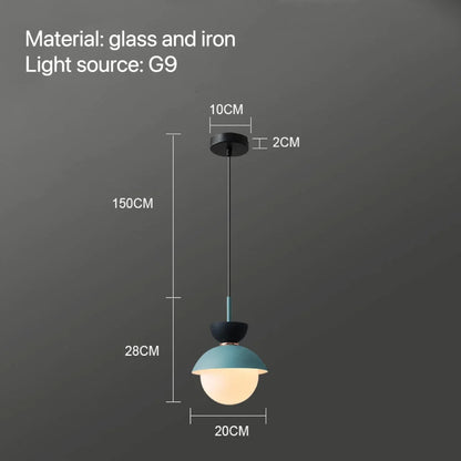 DecorBites™ Glass Ball Pendant Lamp: Modern Nordic Light Fixture for Home Decor, Kitchen, Dining, Bedroom