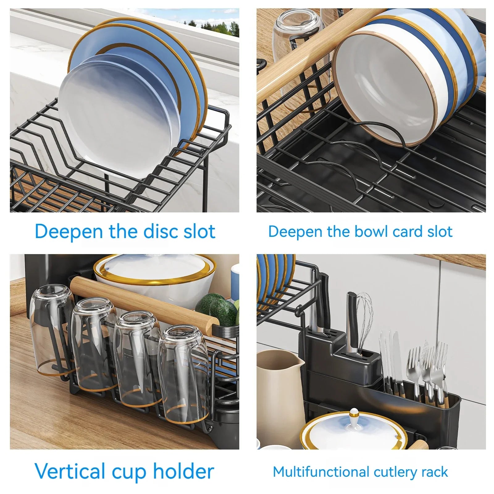 Metal Utensil Drainer Rack
