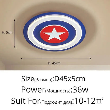 DecorBites™ Kids LED Cartoon Ceiling Light | Boys Girls Bedroom Decor Lamps