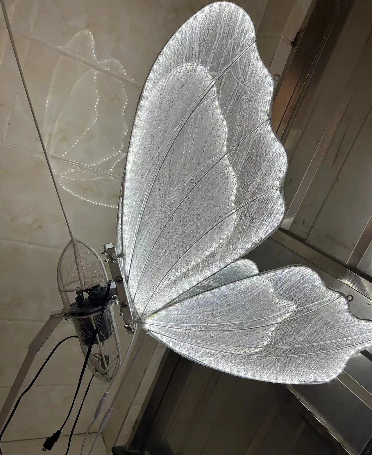 Lace Butterfly Hanging Lamp