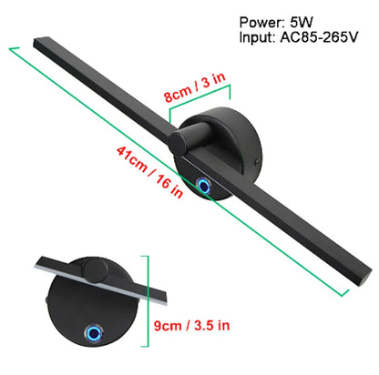 DecorBites™ Linear LED Vanity Wall Lamp 41CM with Switch & 300° Rotation