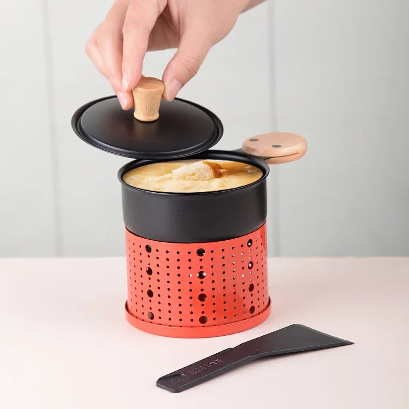 DecorBites™ 3-in-1 Raclette Fondue Set with DIY Pot and Table Grill