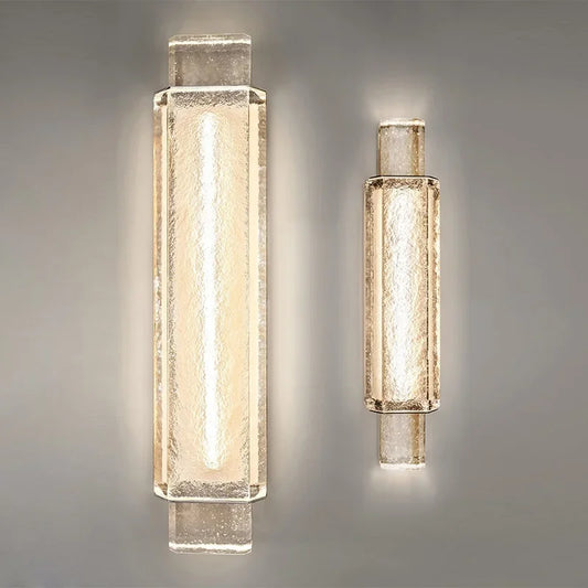 DecorBites™ Crystal Glass Bubble Wall Lights - Gold Color LED Mounted Bedroom Wall Lamps