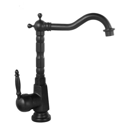 Gold Basin faucet Antique Bronze bathroom faucet Deck Mounted Black Kitchen Faucet  sink tap Hot Cold Chrome basin Tap Brass
