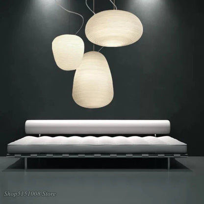 DecorBites™ Glass Whorl Pendant Lights for Kitchen and Living Room Decor