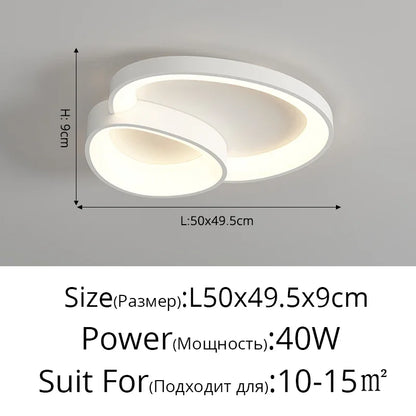 DecorBites™ LED Ceiling Chandelier Lights with Remote Control for Living Room, Bedroom, Dining Room