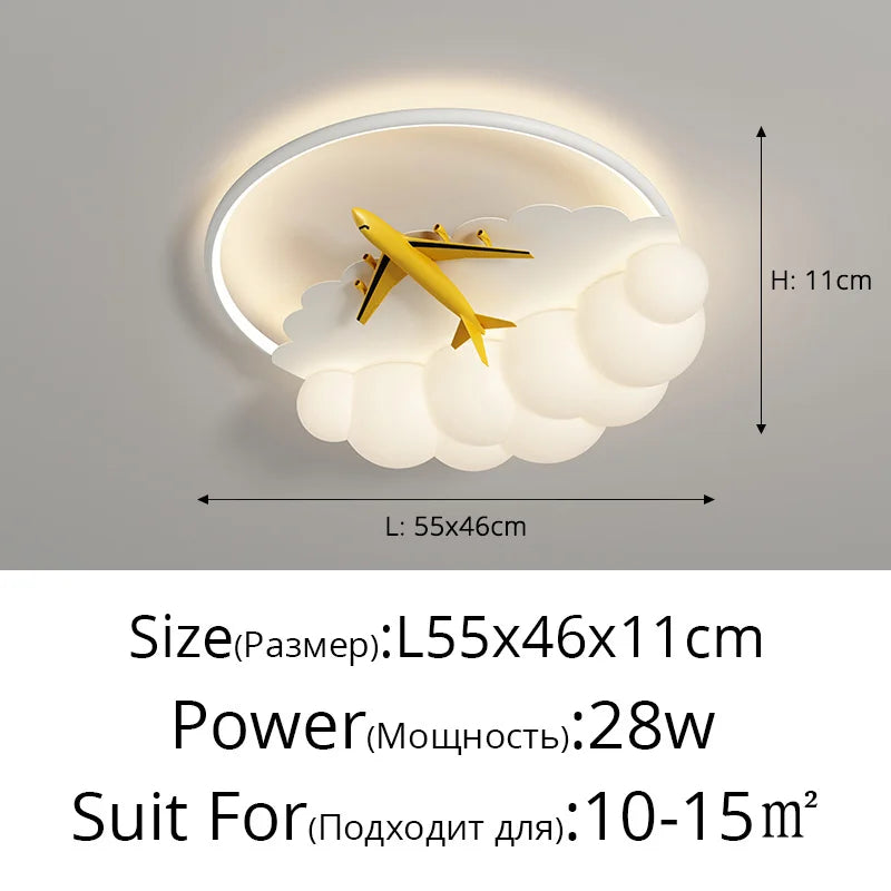 Gold Airplane Chandelier