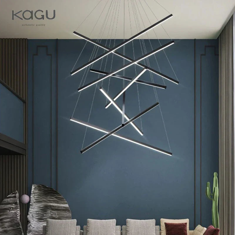 Modern LED Stair Hall Chandelier