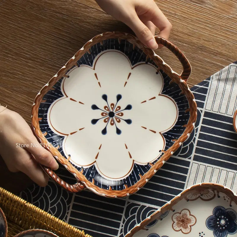 Ceramic Handle Baking Bowl